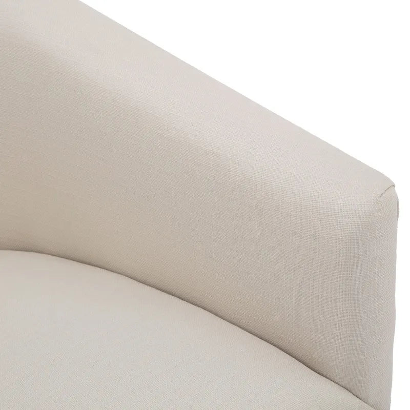 Skirted Fabric Swivel Accent Chair – 360° Swivel, Pocket Spring Seat, 30.5W x 31.75D x 29.5H in