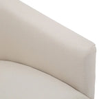 Skirted Fabric Swivel Accent Chair – 360° Swivel, Pocket Spring Seat, 30.5W x 31.75D x 29.5H in