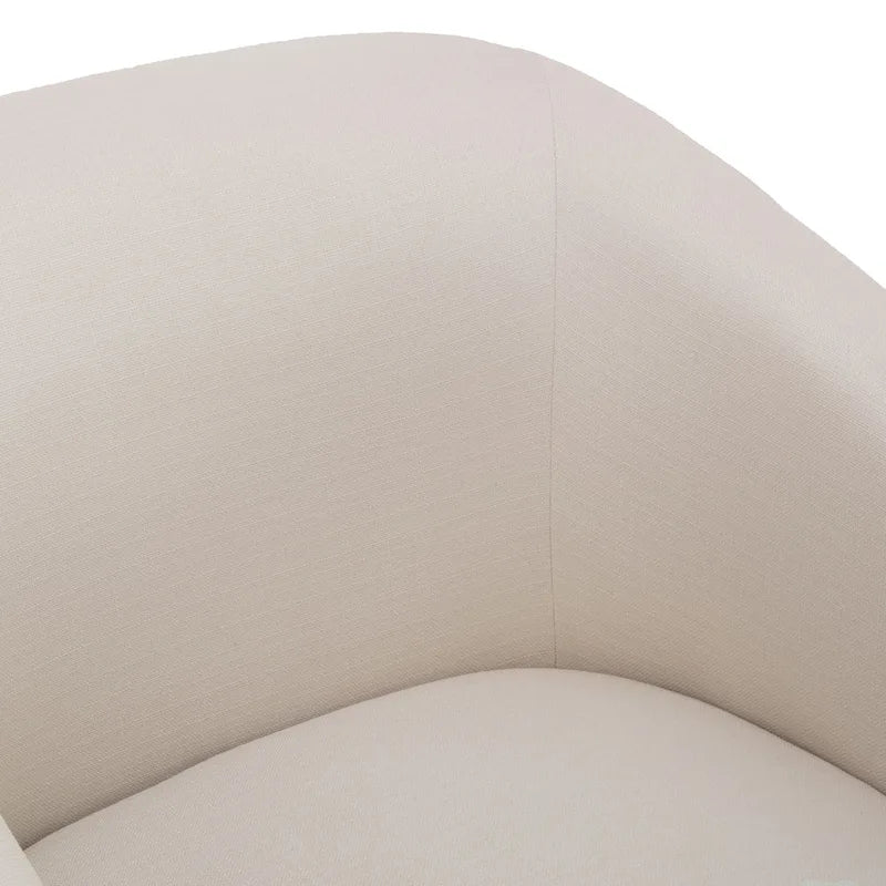Skirted Fabric Swivel Accent Chair – 360° Swivel, Pocket Spring Seat, 30.5W x 31.75D x 29.5H in