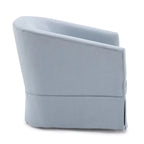 Skirted Fabric Swivel Accent Chair – 360° Swivel, Pocket Spring Seat, 30.5W x 31.75D x 29.5H in