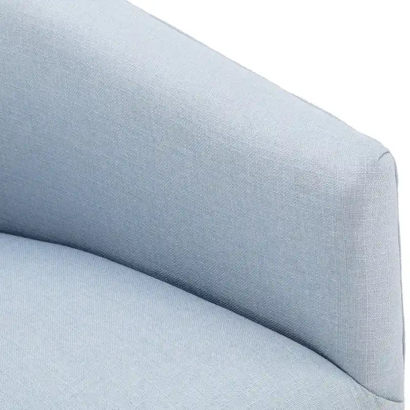 Skirted Fabric Swivel Accent Chair – 360° Swivel, Pocket Spring Seat, 30.5W x 31.75D x 29.5H in
