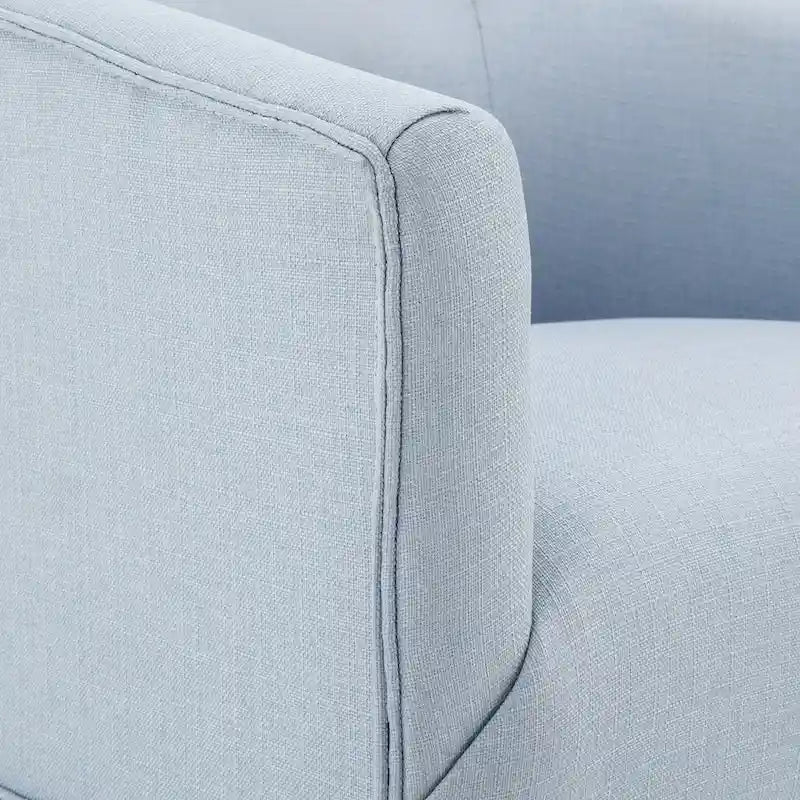 Skirted Fabric Swivel Accent Chair – 360° Swivel, Pocket Spring Seat, 30.5W x 31.75D x 29.5H in