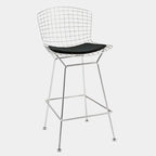 26-inch Counter Stool – Steel Wire Frame & PU Leather Cushion | 20.5W x 23D x 39H in