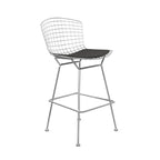 26-inch Counter Stool – Steel Wire Frame & PU Leather Cushion | 20.5W x 23D x 39H in