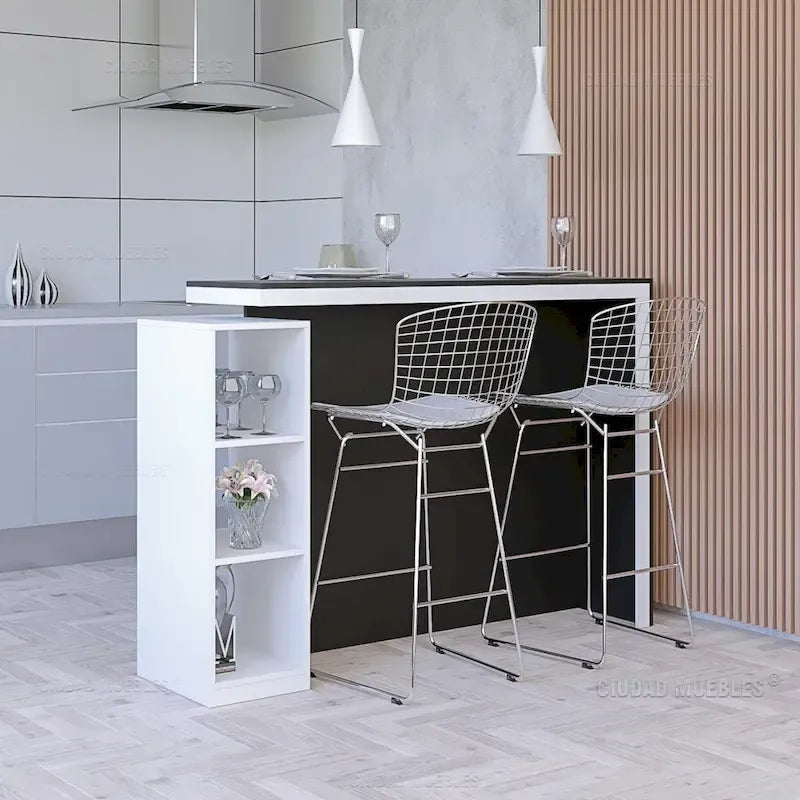 26-inch Counter Stool – Steel Wire Frame & PU Leather Cushion | 20.5W x 23D x 39H in