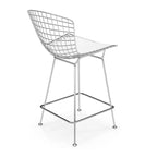 26-inch Counter Stool – Steel Wire Frame & PU Leather Cushion | 20.5W x 23D x 39H in