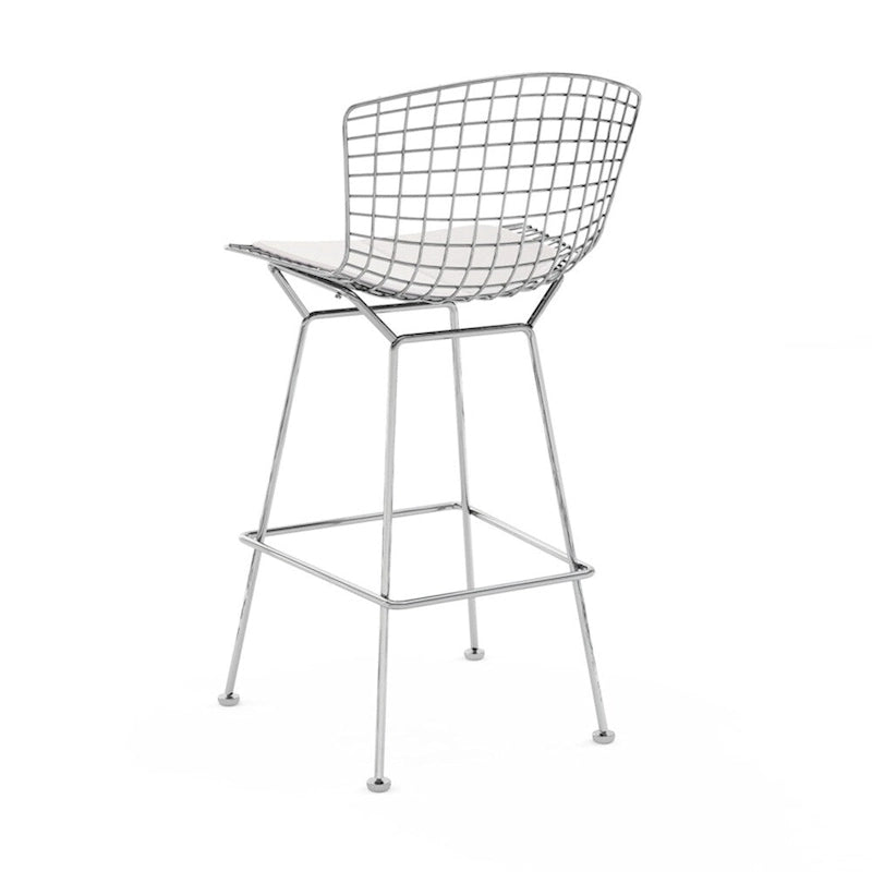 26-inch Counter Stool – Steel Wire Frame & PU Leather Cushion | 20.5W x 23D x 39H in
