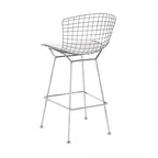 26-inch Counter Stool – Steel Wire Frame & PU Leather Cushion | 20.5W x 23D x 39H in