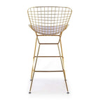 26-inch Counter Stool – Steel Wire Frame & PU Leather Cushion | 20.5W x 23D x 39H in