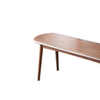 Solid Wood Bench with Smooth Edges