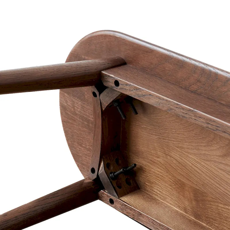 Solid Wood Bench with Smooth Edges