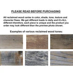 Reclaimed Wood Minimalist Console Table – Unfinished Natural Finish, 46L x 10W x 28H in
