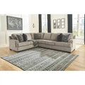  Bovarian Beige and Grey 3-Piece Sectional Sofa
