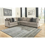  Bovarian Beige and Grey 3-Piece Sectional Sofa