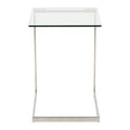 Stainless Steel/ Glass End Table