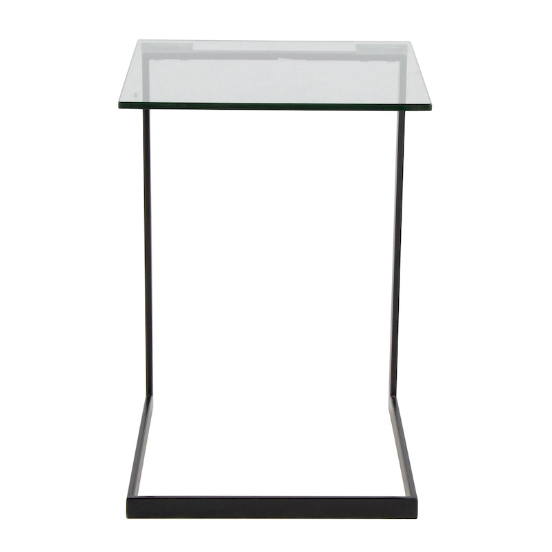 Stainless Steel/ Glass End Table