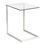 Stainless Steel/ Glass End Table