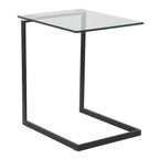 Stainless Steel/ Glass End Table