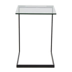 Stainless Steel/ Glass End Table