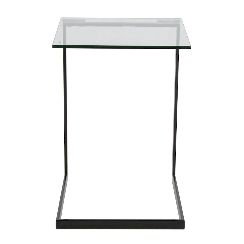 Stainless Steel/ Glass End Table