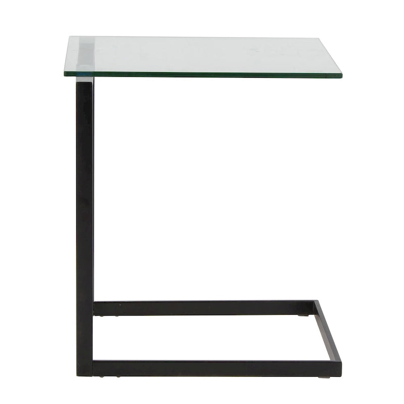 Stainless Steel/ Glass End Table