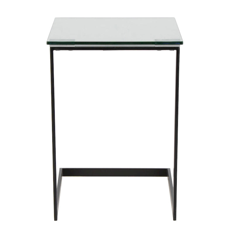 Stainless Steel/ Glass End Table