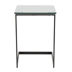 Stainless Steel/ Glass End Table