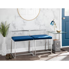 Stainless Steel/ Glass End Table