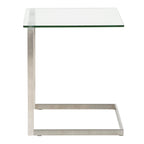 Stainless Steel/ Glass End Table