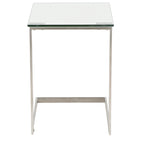 Stainless Steel/ Glass End Table