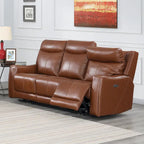  Newport Power Top Grain Leather Reclining Sofa