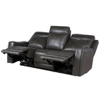 Newport Power Top Grain Leather Reclining Sofa