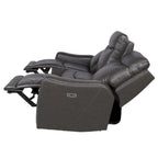 Newport Power Top Grain Leather Reclining Sofa