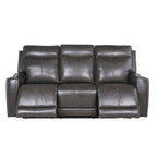 Newport Power Top Grain Leather Reclining Sofa