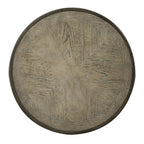 Round Pedestal End Table with Scrolled Base – 2 Finish Options
