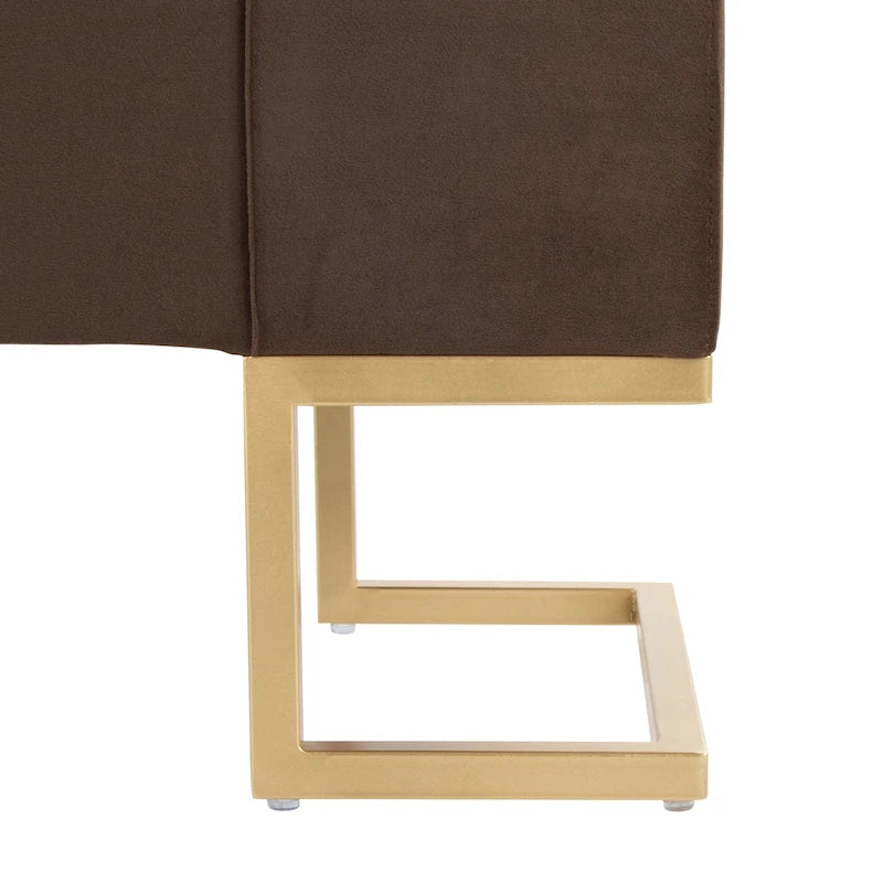Velvet Storage Bench with Flip-Top Lid