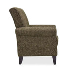 Rolled Arm Accent Chair with Pewter Nail-Head Trim – 34W x 31D x 35.5H in