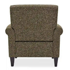Rolled Arm Accent Chair with Pewter Nail-Head Trim – 34W x 31D x 35.5H in