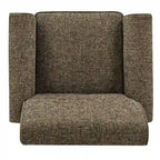 Rolled Arm Accent Chair with Pewter Nail-Head Trim – 34W x 31D x 35.5H in