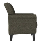 Rolled Arm Accent Chair with Pewter Nail-Head Trim – 34W x 31D x 35.5H in