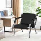 PU Leather Reception Waiting Bench – 1, 2, or 3 Seat, Chrome Steel Frame