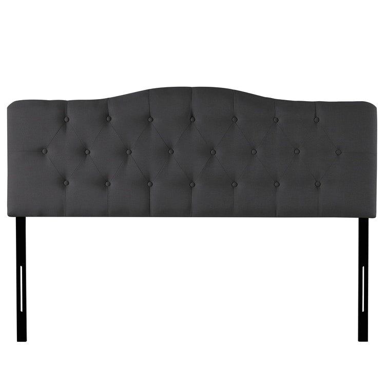 Button Tufted Upholstered Headboard, Height Adjustable Headboards, Bed Backboard Premium Padded Fabric Headboard