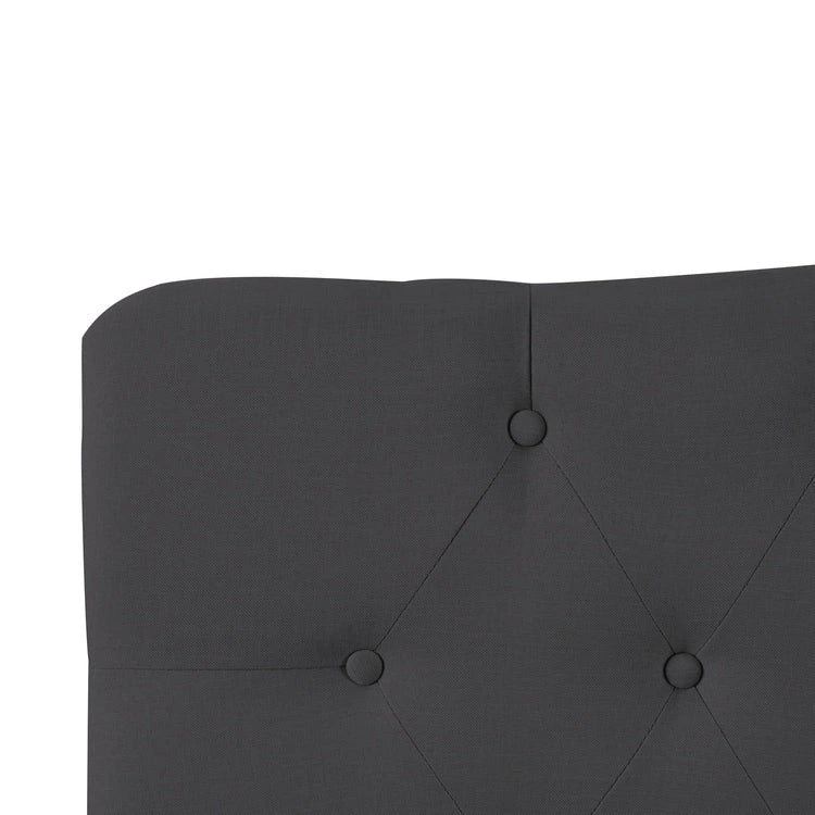 Button Tufted Upholstered Headboard, Height Adjustable Headboards, Bed Backboard Premium Padded Fabric Headboard