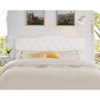 Button Tufted Upholstered Headboard, Height Adjustable Headboards, Bed Backboard Premium Padded Fabric Headboard