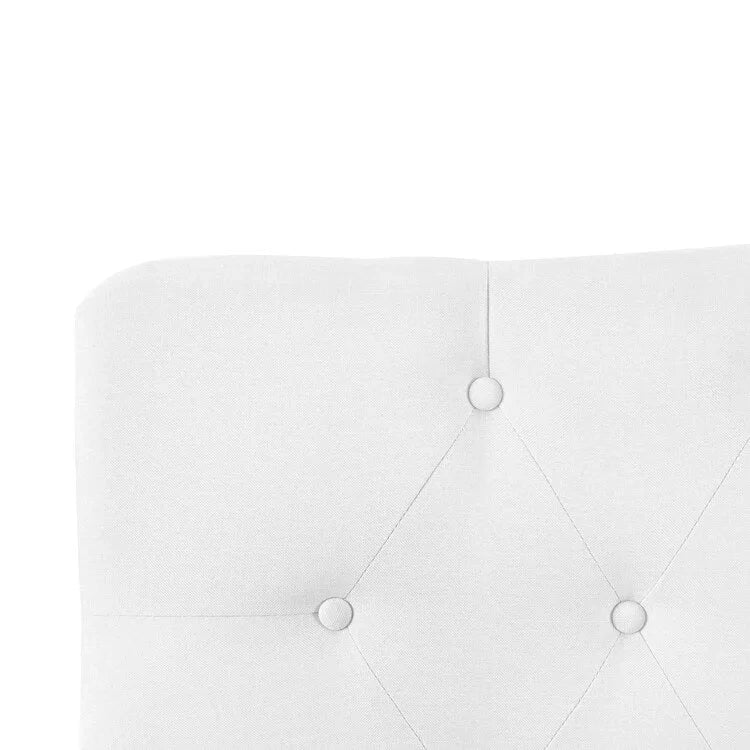 Button Tufted Upholstered Headboard, Height Adjustable Headboards, Bed Backboard Premium Padded Fabric Headboard