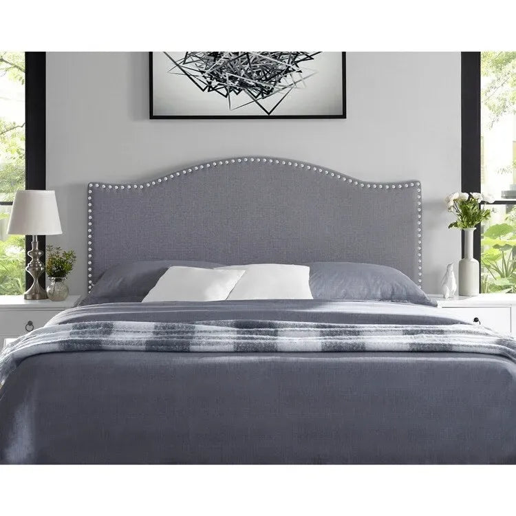 Button Tufted Upholstered Headboard, Height Adjustable Headboards, Bed Backboard Premium Padded Fabric Headboard