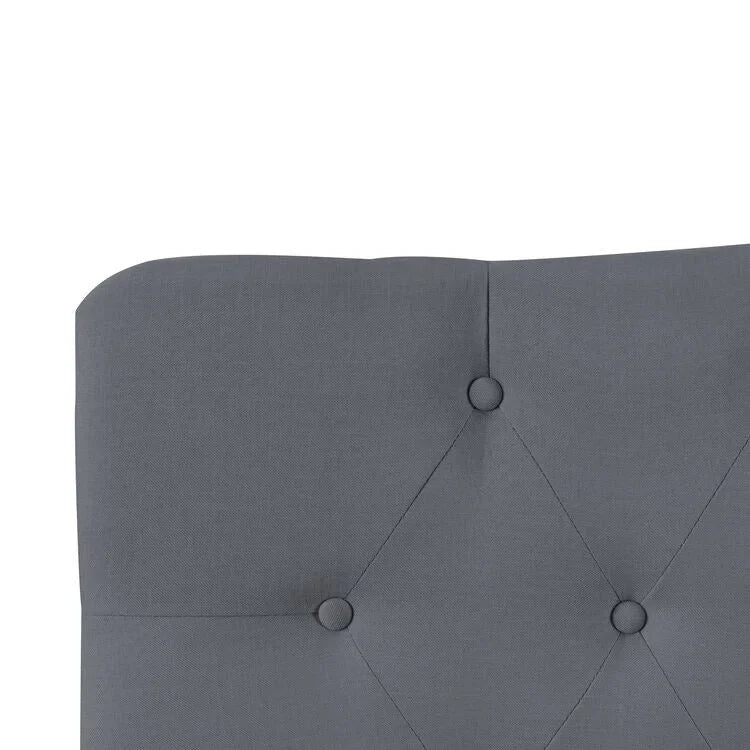 Button Tufted Upholstered Headboard, Height Adjustable Headboards, Bed Backboard Premium Padded Fabric Headboard