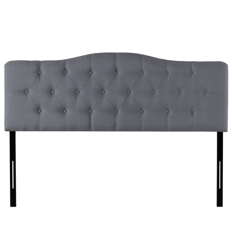 Button Tufted Upholstered Headboard, Height Adjustable Headboards, Bed Backboard Premium Padded Fabric Headboard