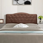 Button Tufted Upholstered Headboard, Height Adjustable Headboards, Bed Backboard Premium Padded Fabric Headboard