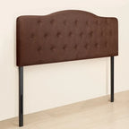 Button Tufted Upholstered Headboard, Height Adjustable Headboards, Bed Backboard Premium Padded Fabric Headboard
